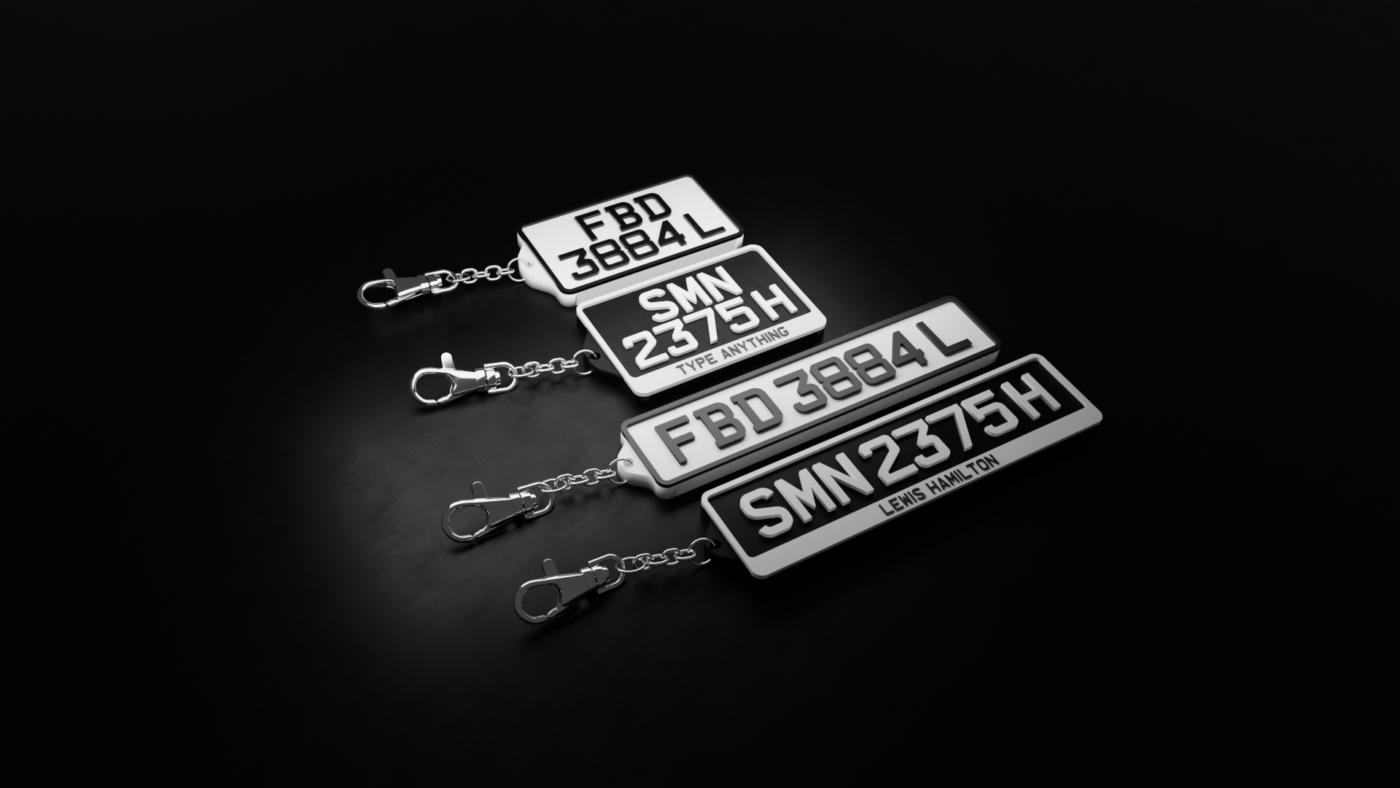 Custom PLA Licence Plate